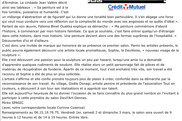 Exposition Binet Deville