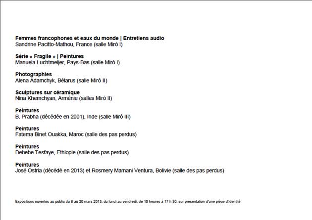 Journée Internationale de la Femme